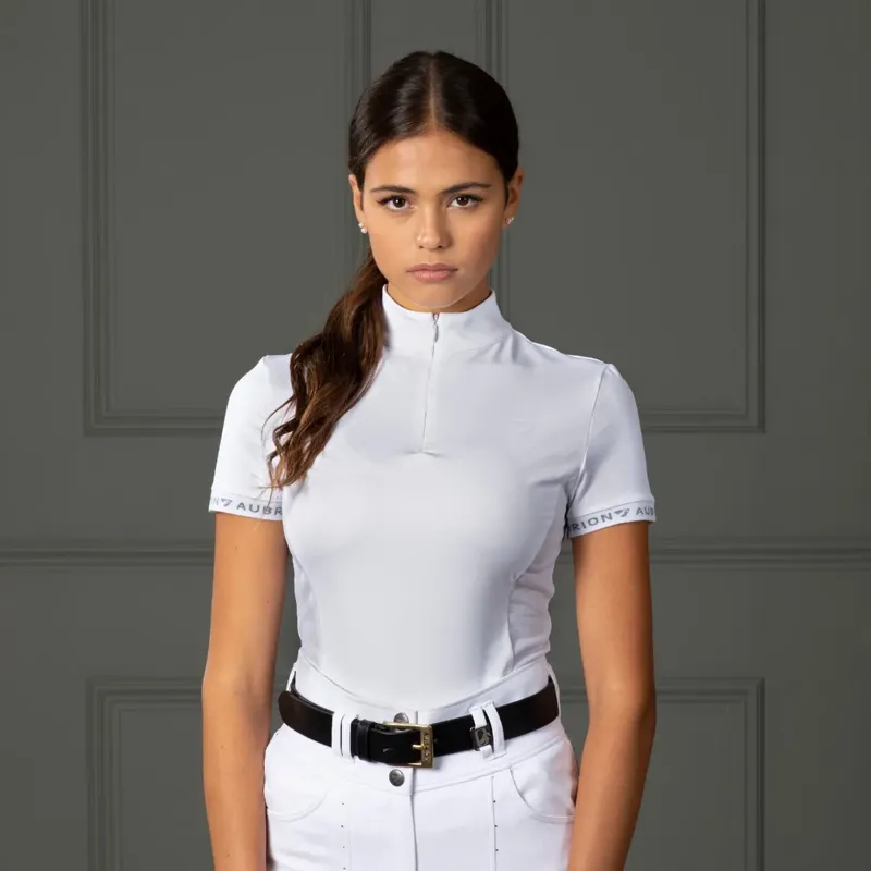 Aubrion Norwich Ladies Show Shirt - White-1